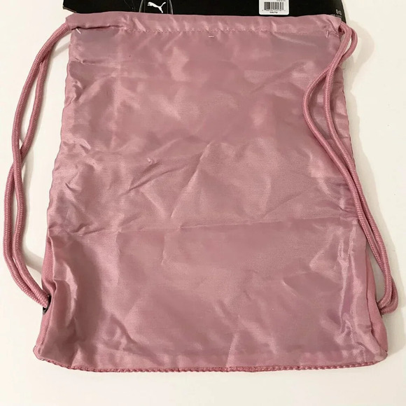 Puma Carrysack 18 x 14 Inch Large Cinch Sack Backpack Tote Bag Medium Pink - Picture 8 of 8